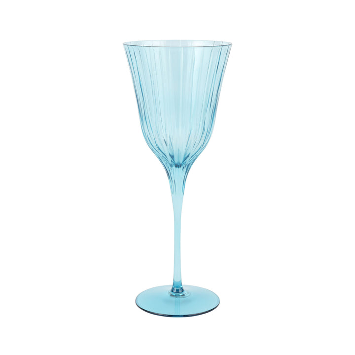 Natalia Teal Water Glass