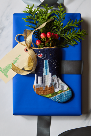 New York City Noel Bauble Stocking