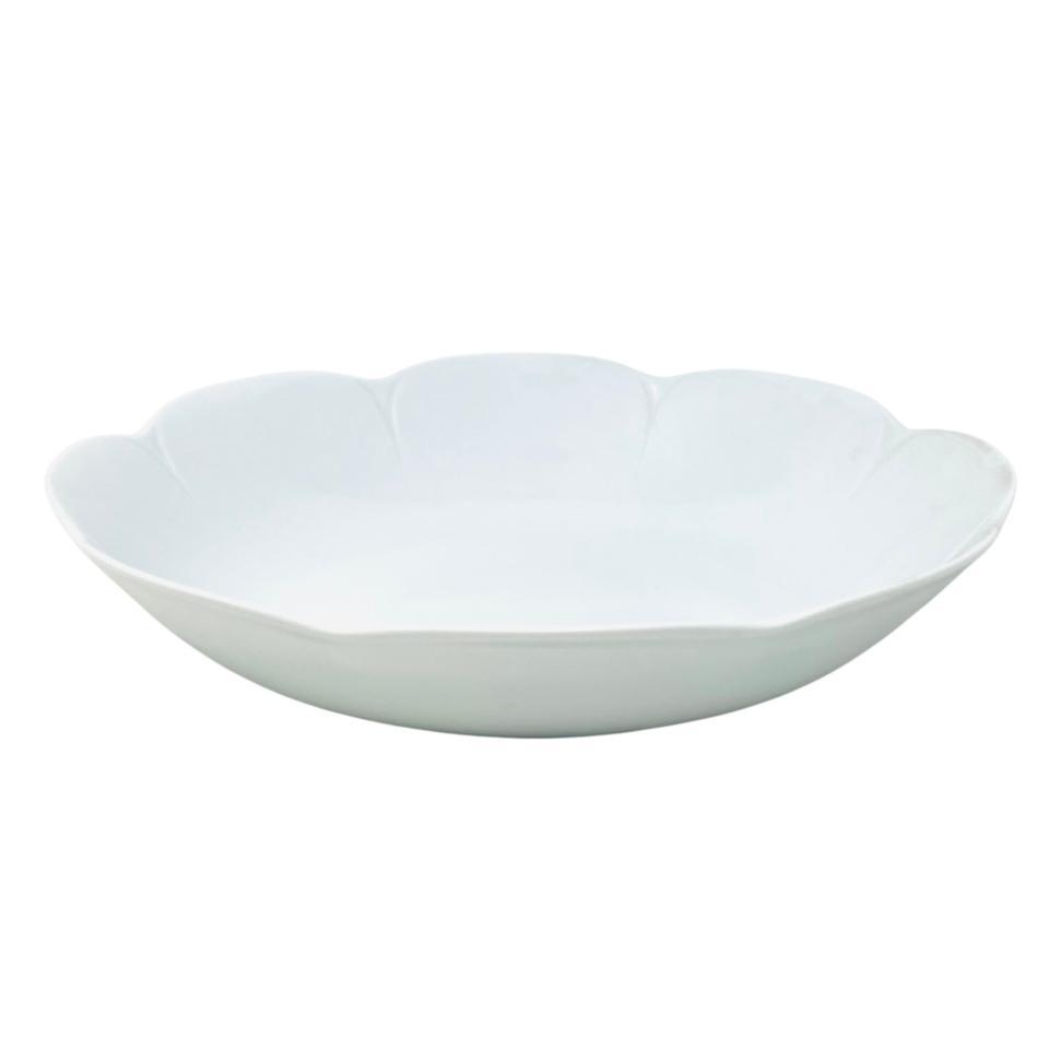 Nymphea White-Round Deep Platter