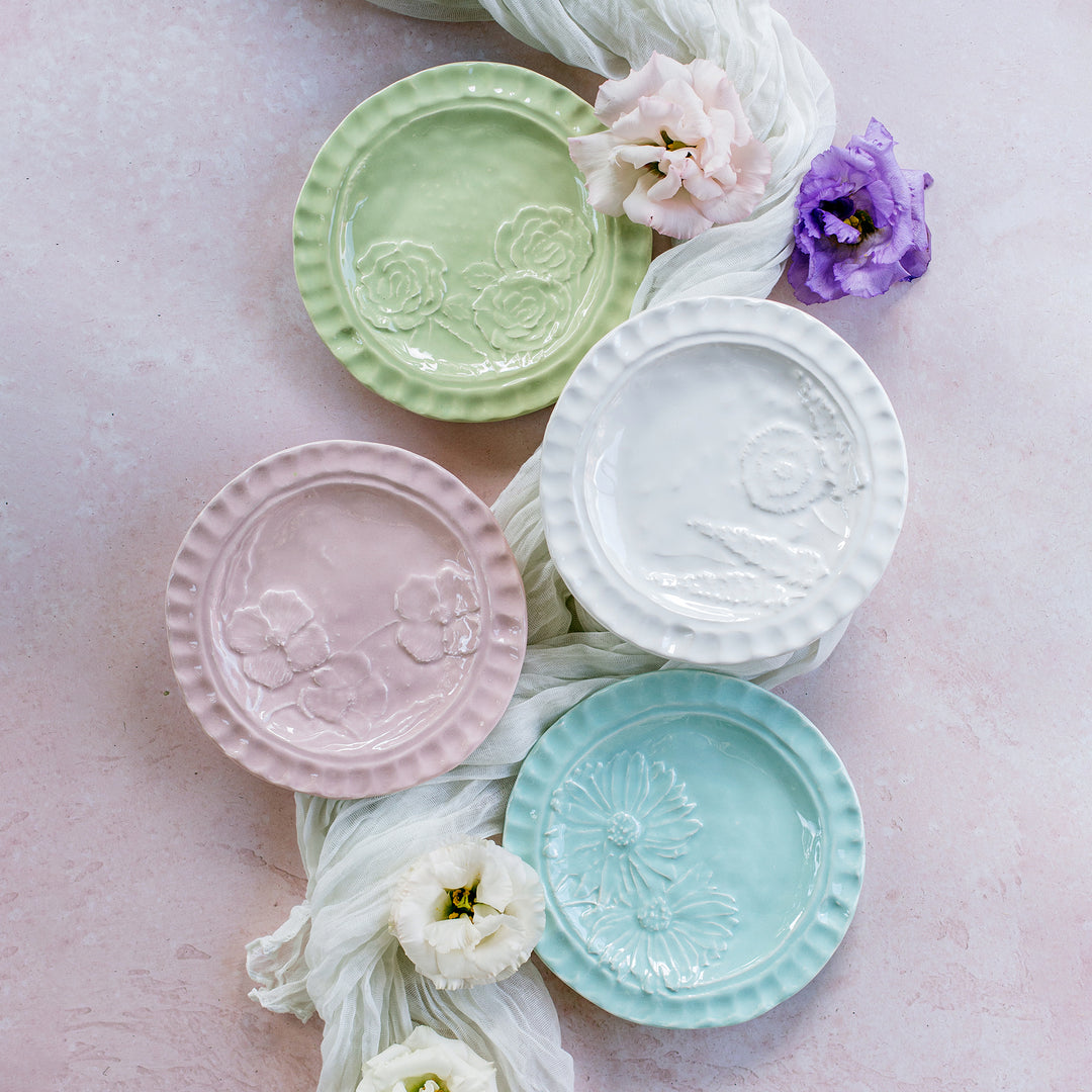 Pietra Fiori Pistachio Canape Plate