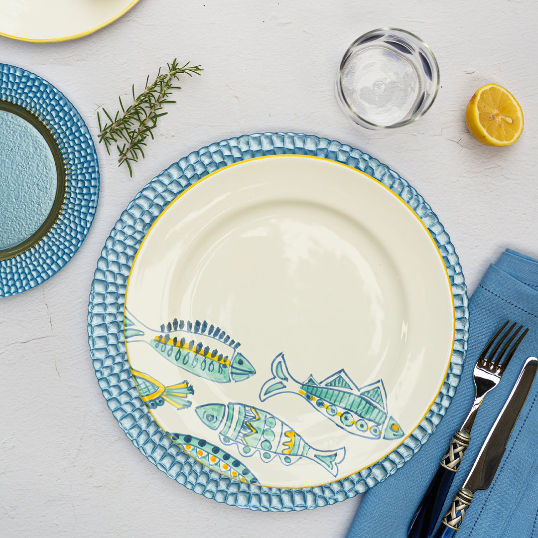 Pelli Glass Blue Charger