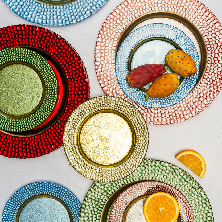 Pelli Glass Red Charger