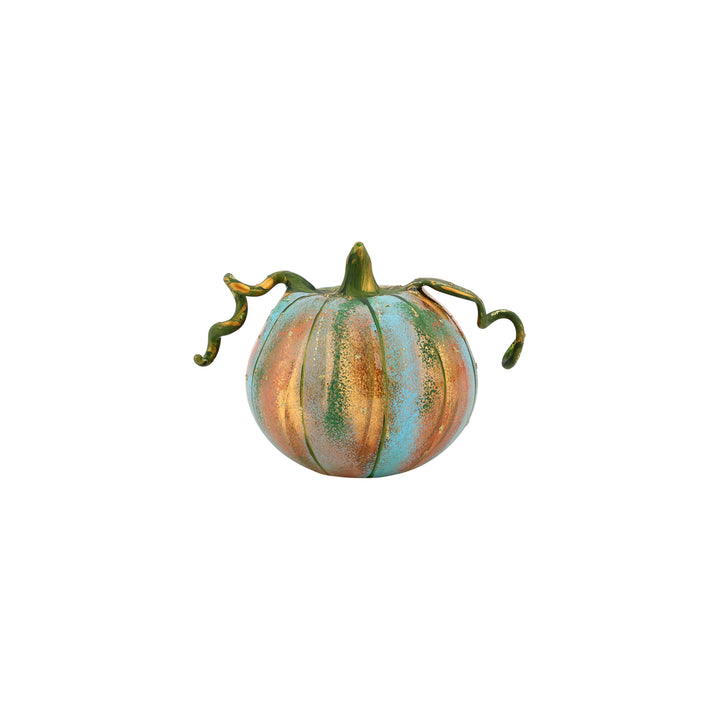 Pumpkins Figural Blue Glass Pumpkin