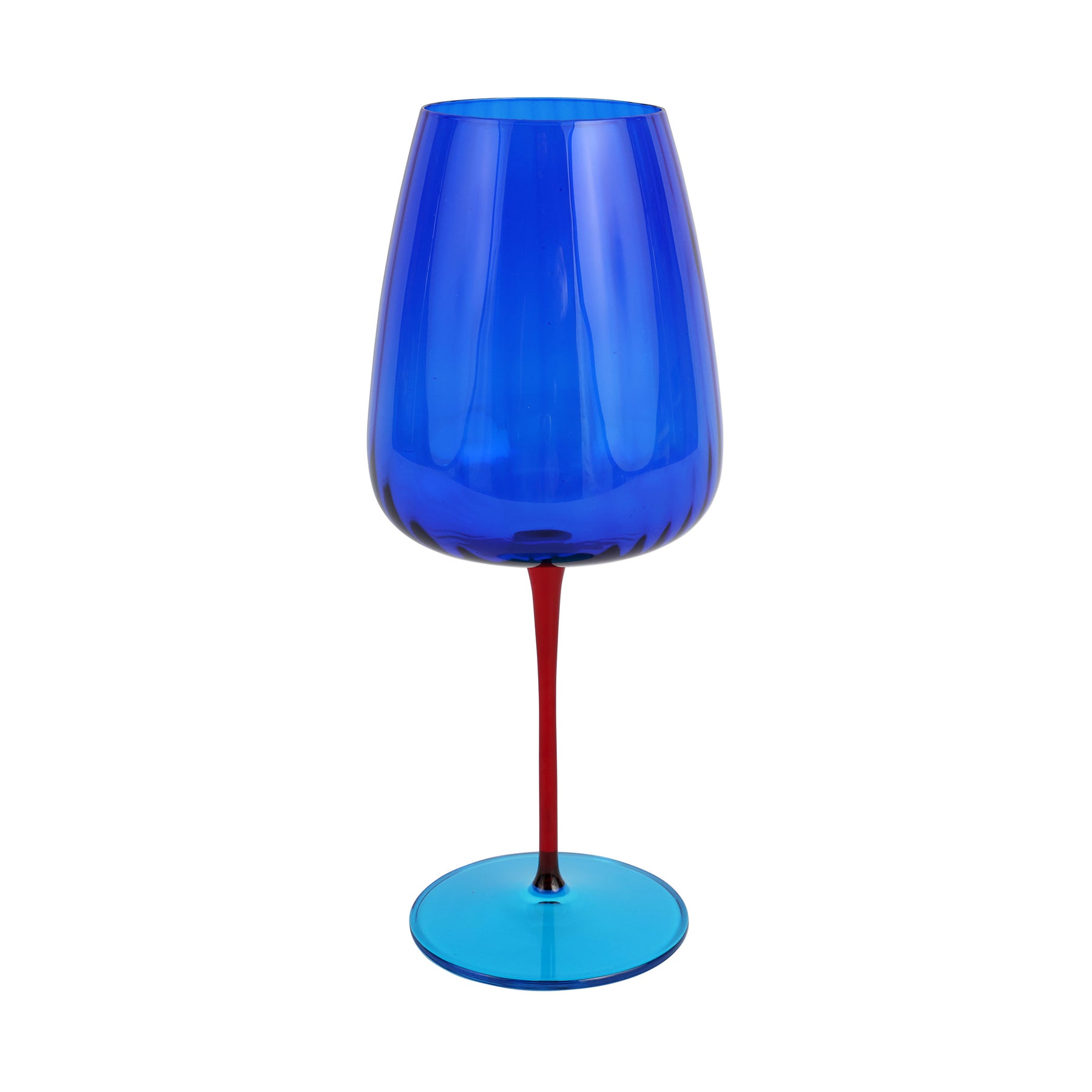 Pompidou Blue Water Glass By Vietri Quintessentials