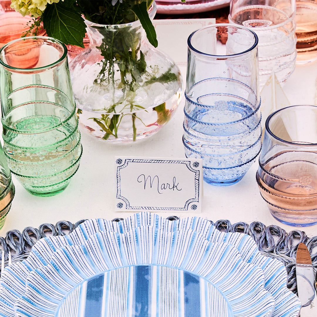 Berry & Thread Place Card Set/12 - Chambray