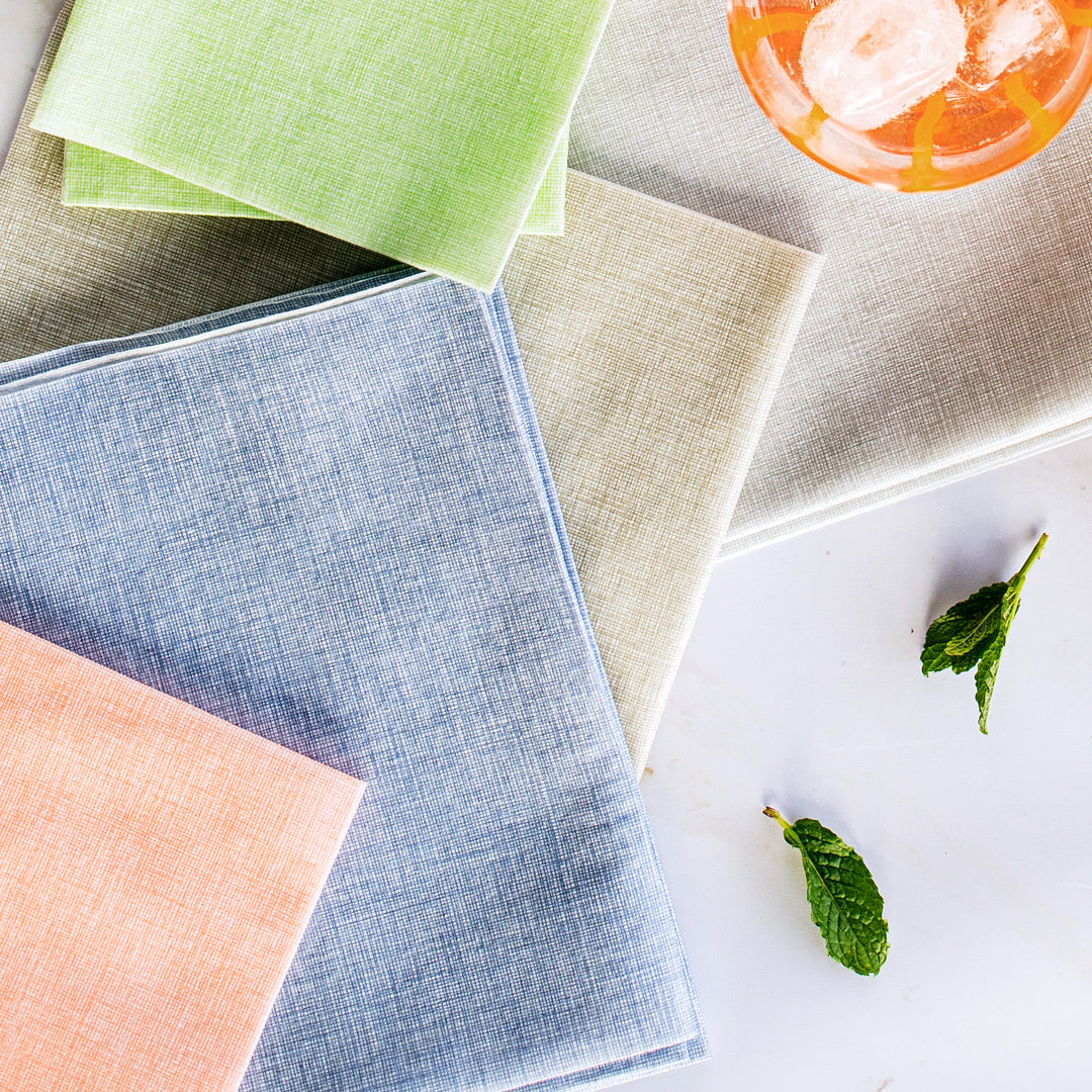 Papersoft Napkins Easy Blue Dinner Napkins (Pack of 20)