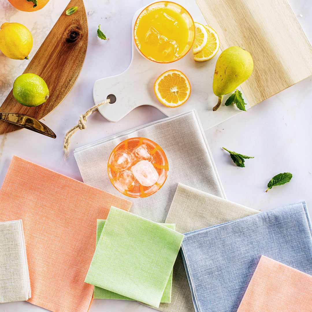 Papersoft Napkins Easy Blue Cocktail Napkins (Pack of 20)