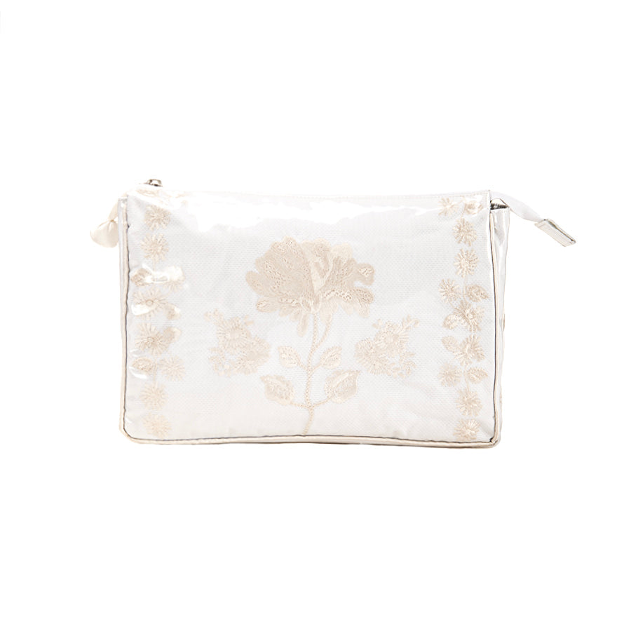 Embroidered Large Make-Up Bag