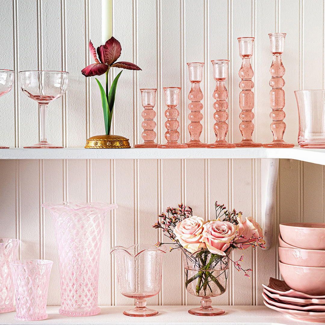 Provence 5" Candlestick Set/2 - Blush