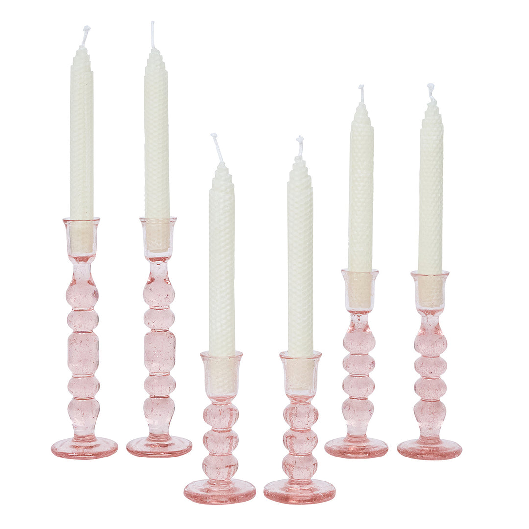 Provence 7" Candlestick Set/2 - Blush
