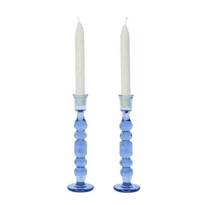 Provence 9" Candlestick set/2 - Chambray