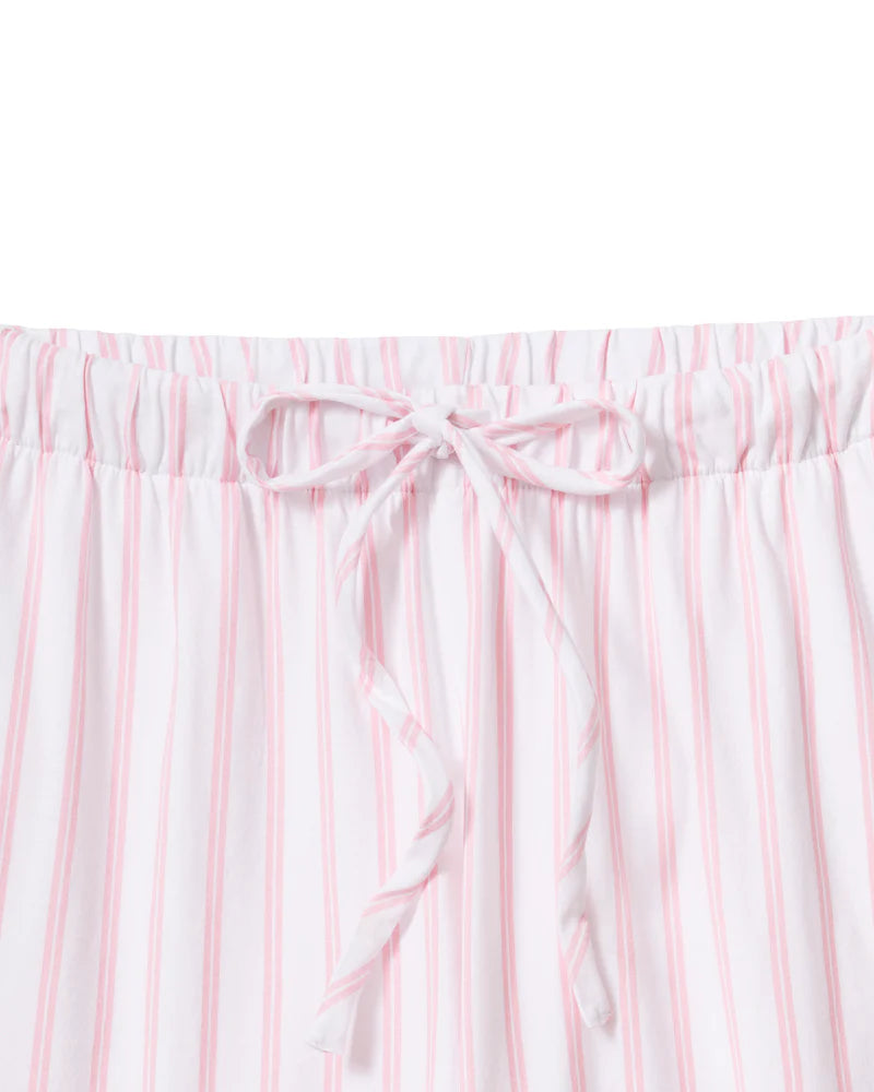 The Olivia Wide Leg Pajama Set Pink Stripe