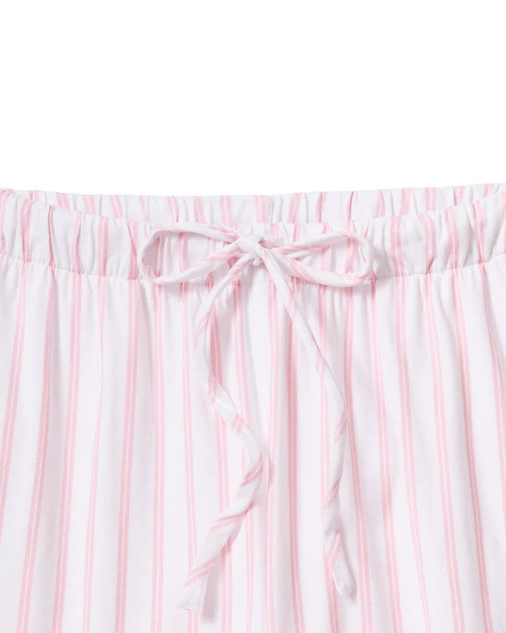 The Olivia Wide Leg Pajama Set Pink Stripe