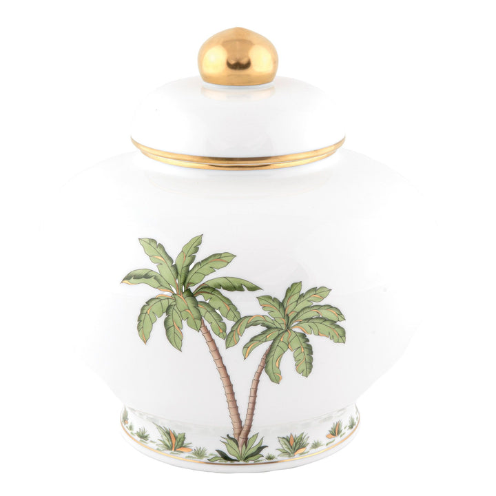Palm Tree Ginger Jar