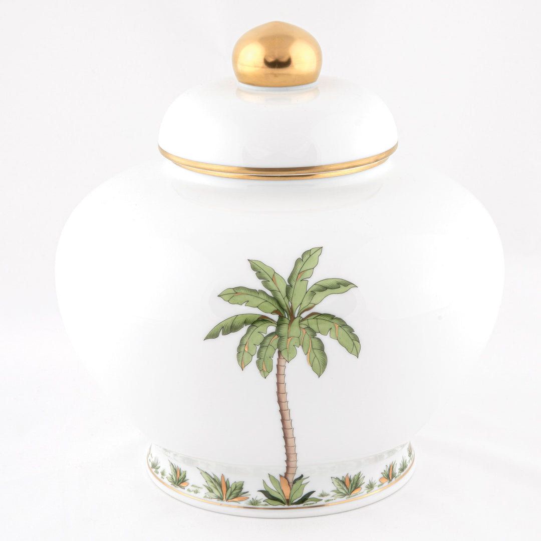 Palm Tree Ginger Jar