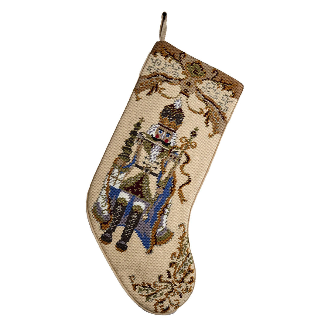 Nutcracker Needlepoint Stocking