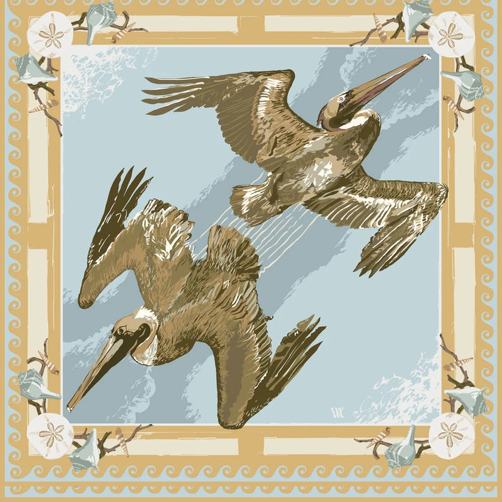 Tide Diver Silk Scarf