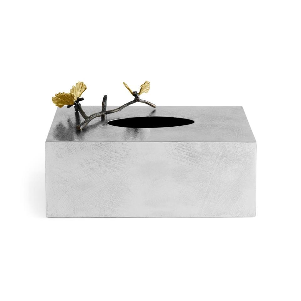 Butterfly Ginkgo Rectangle Tissue Box Holder