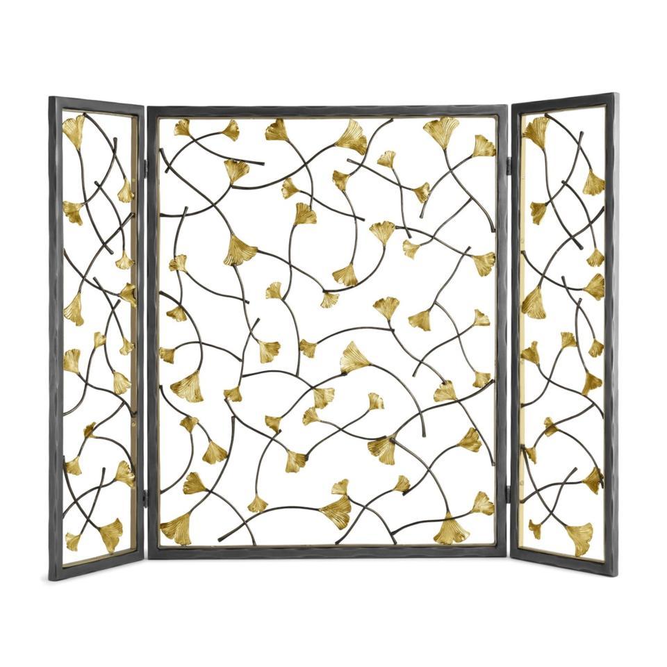 Golden Ginkgo Decorative Firescreen