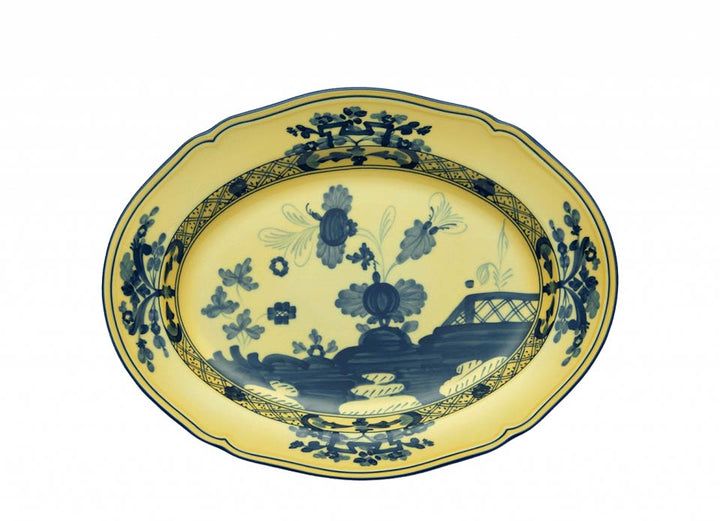 Ginori 1735 Oriente Italiano Citrino Oval Flat Platter