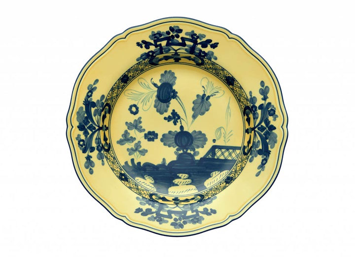 Ginori 1735 Oriente Italiano Citrino Round Flat Platter