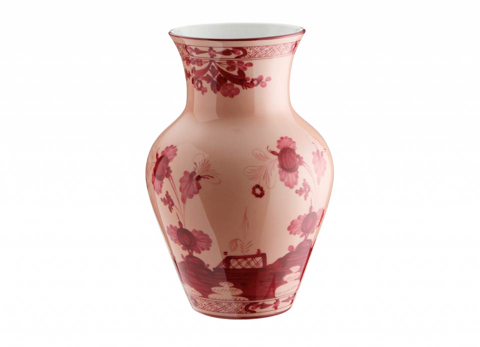 Ginori 1735 Oriente Italiano Vermiglio Ming Vase