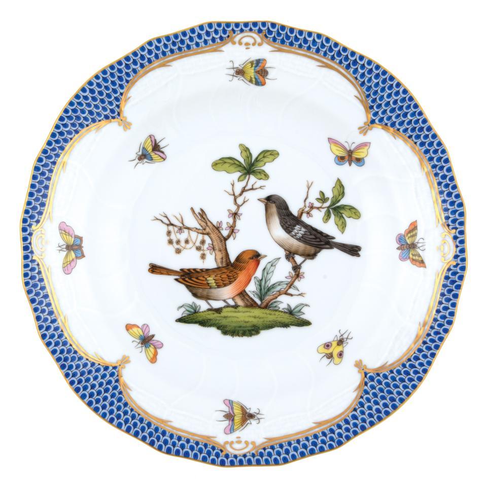 Rothschild Bird Blue Dessert Plate