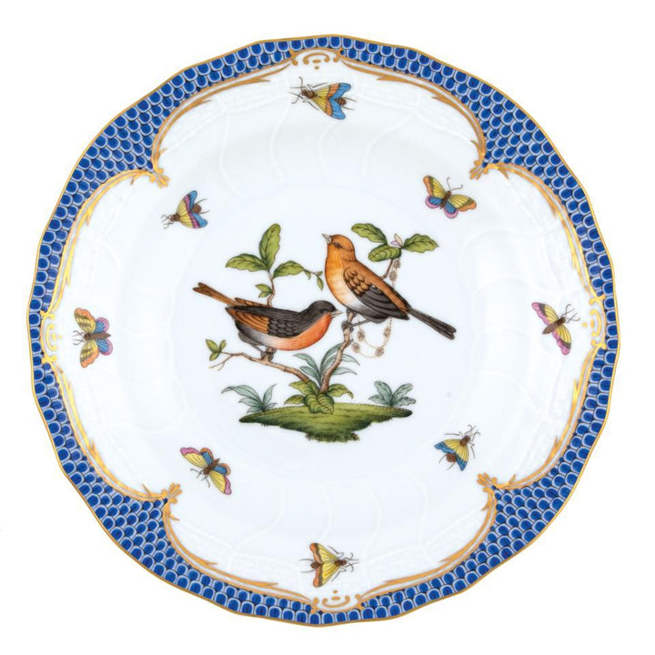 Rothschild Bird Blue Dessert Plate