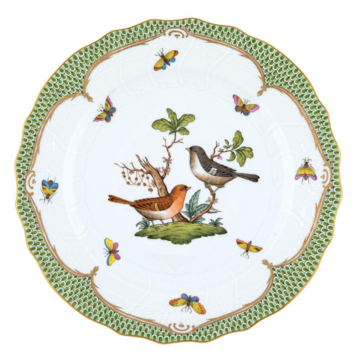 Rothschild Bird Green Dinner Plate