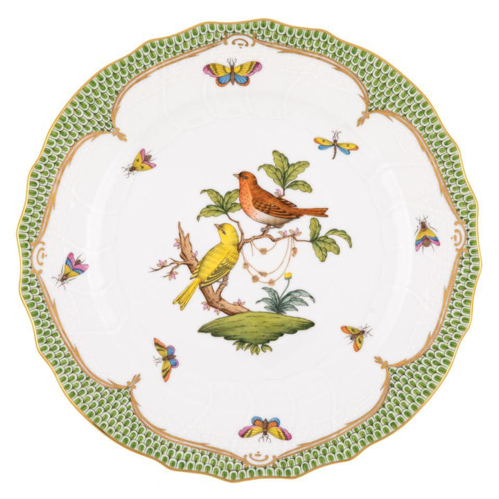 Rothschild Bird Green Dinner Plate