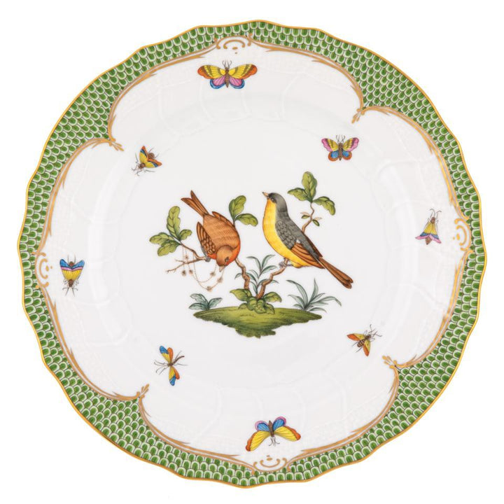 Rothschild Bird Green Dinner Plate