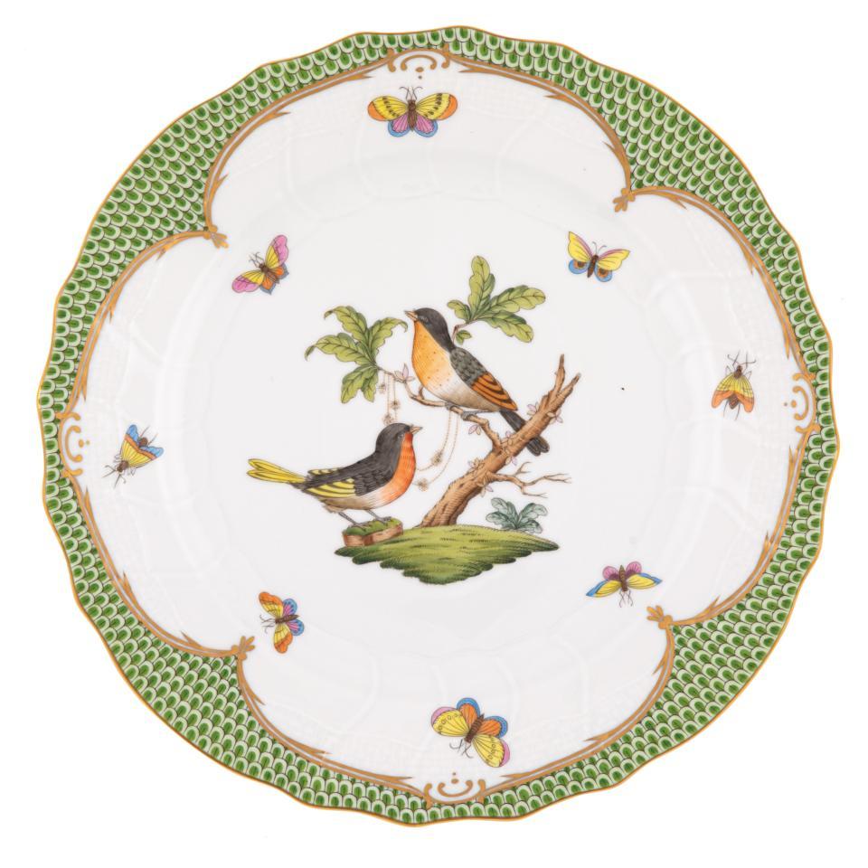 Rothschild Bird Green Dinner Plate