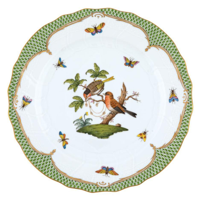 Rothschild Bird Green Dinner Plate