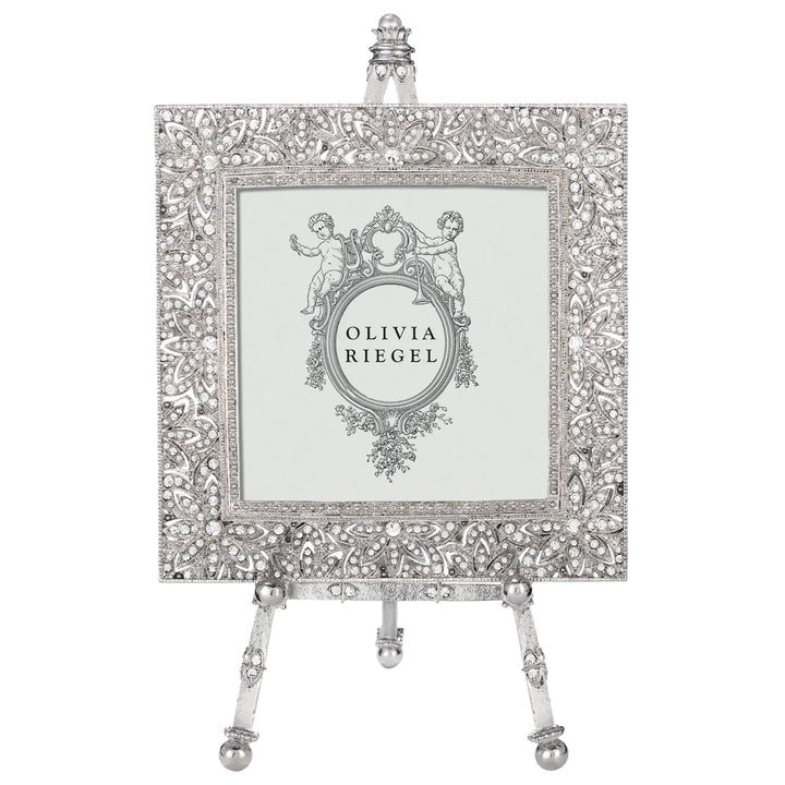 Silver Windsor 4" x 4" Frame on Easel