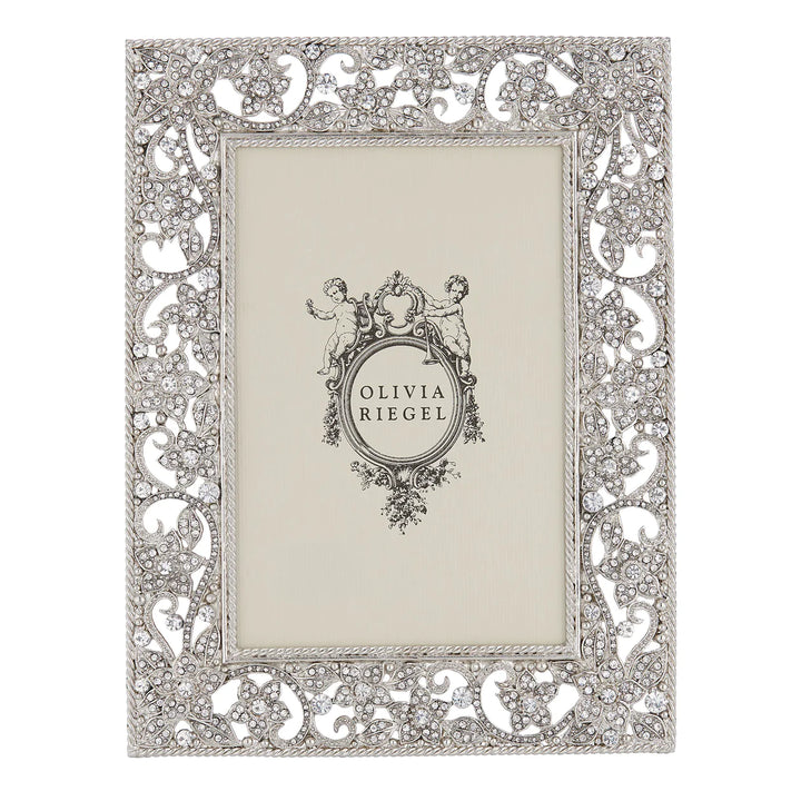 Silver Flora 4" x 6" Frame