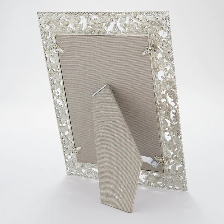 Silver Flora 4" x 6" Frame