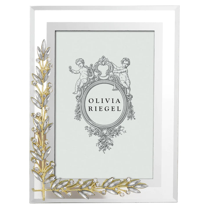 Gold & Silver Laurel 4" x 6" Frame