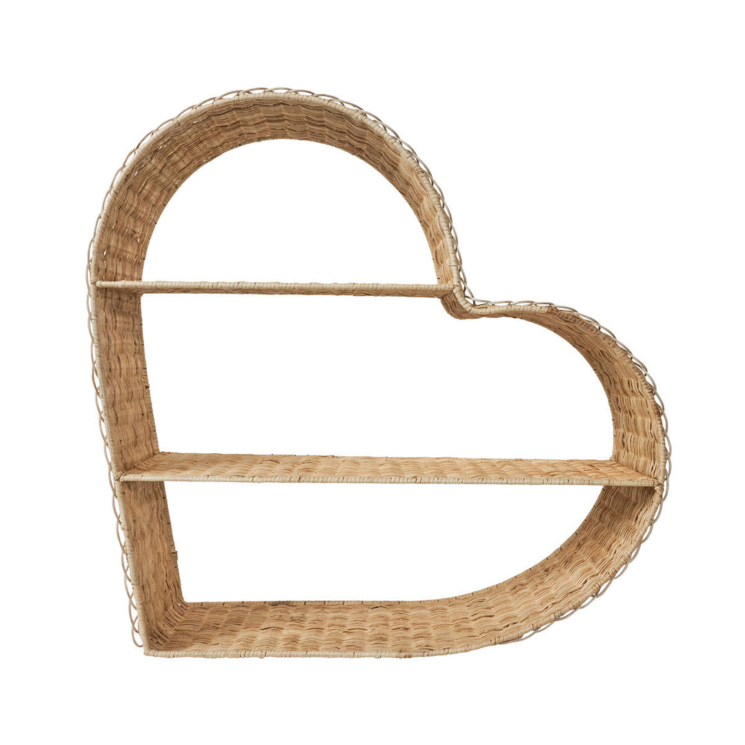 Heart Shelving Unit - Whitewash
