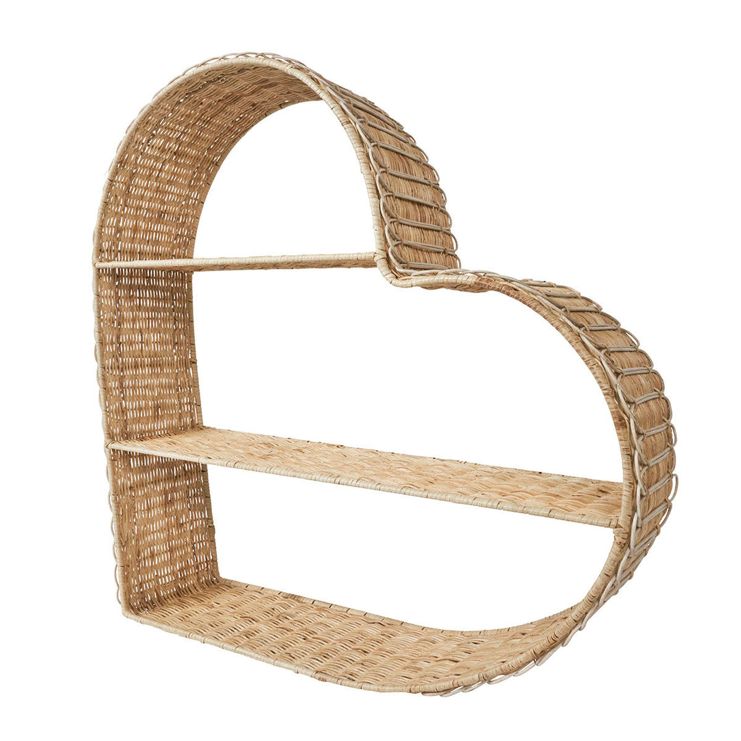 Heart Shelving Unit - Whitewash