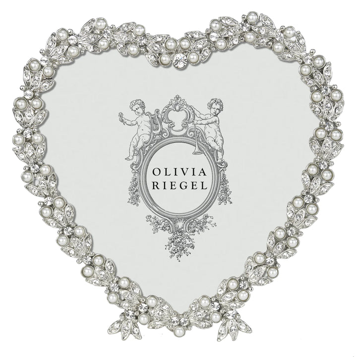 Silver Contessa Heart 3.5" Frame