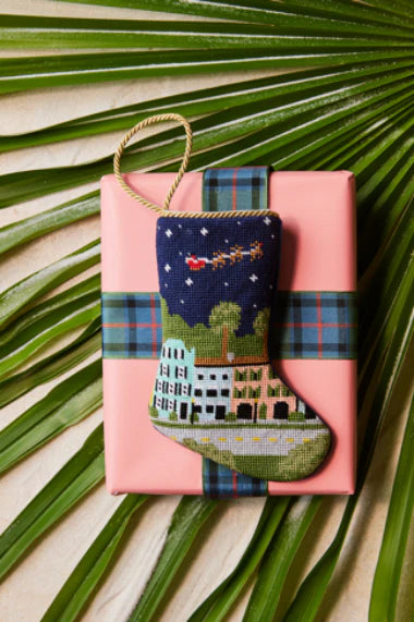 Rainbow Row Rendezvous Charleston Bauble Stocking