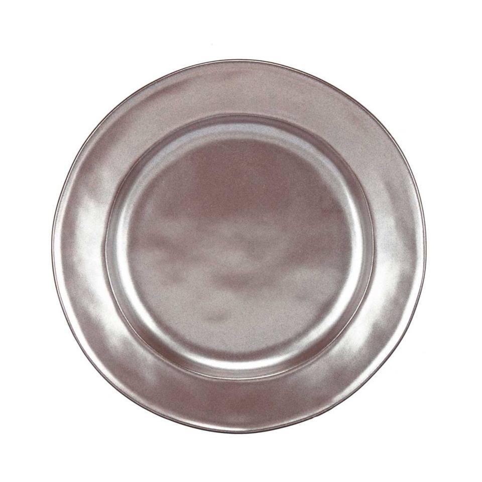 Pewter Stoneware Dessert/Salad Plate
