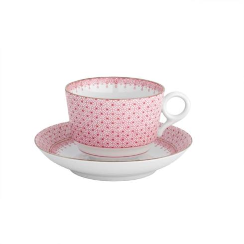 Lace - Pink Tea Cup & Saucer