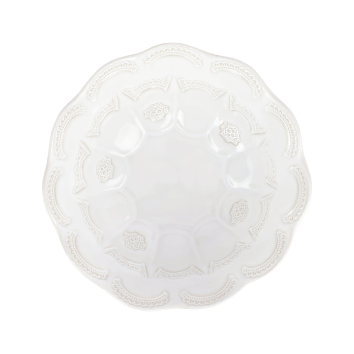 Incanto Stone White Lace Medium Round Bowl
