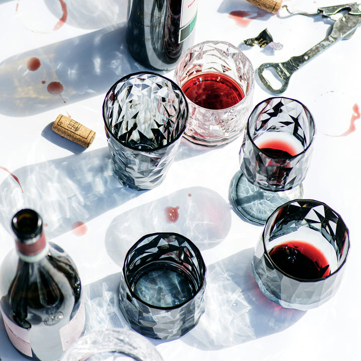 Superglass Smoke Gray Wine Glass