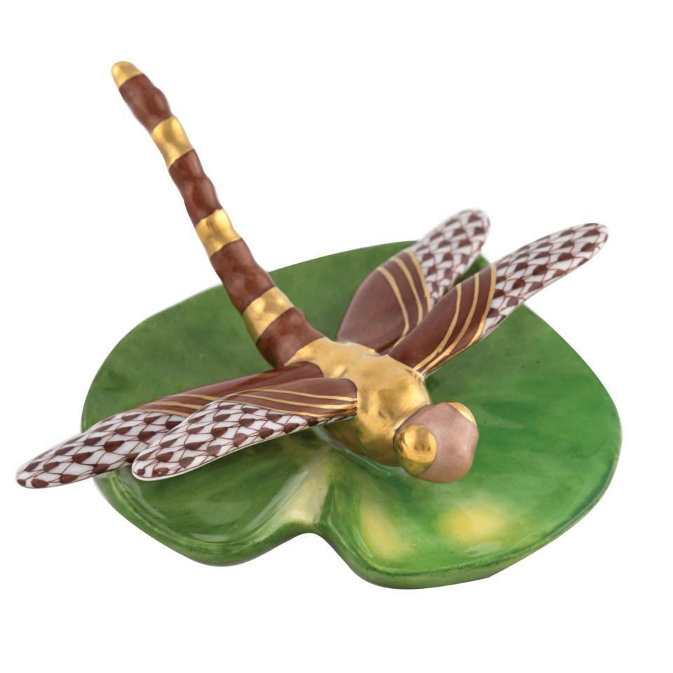 Dragonfly On Lily Pad
