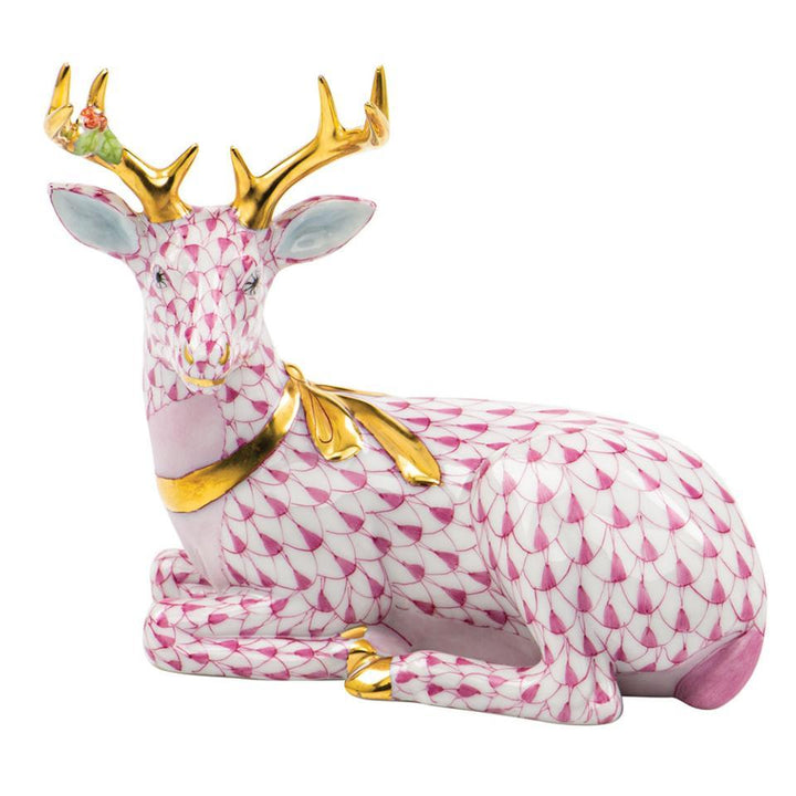 Lying Christmas Deer