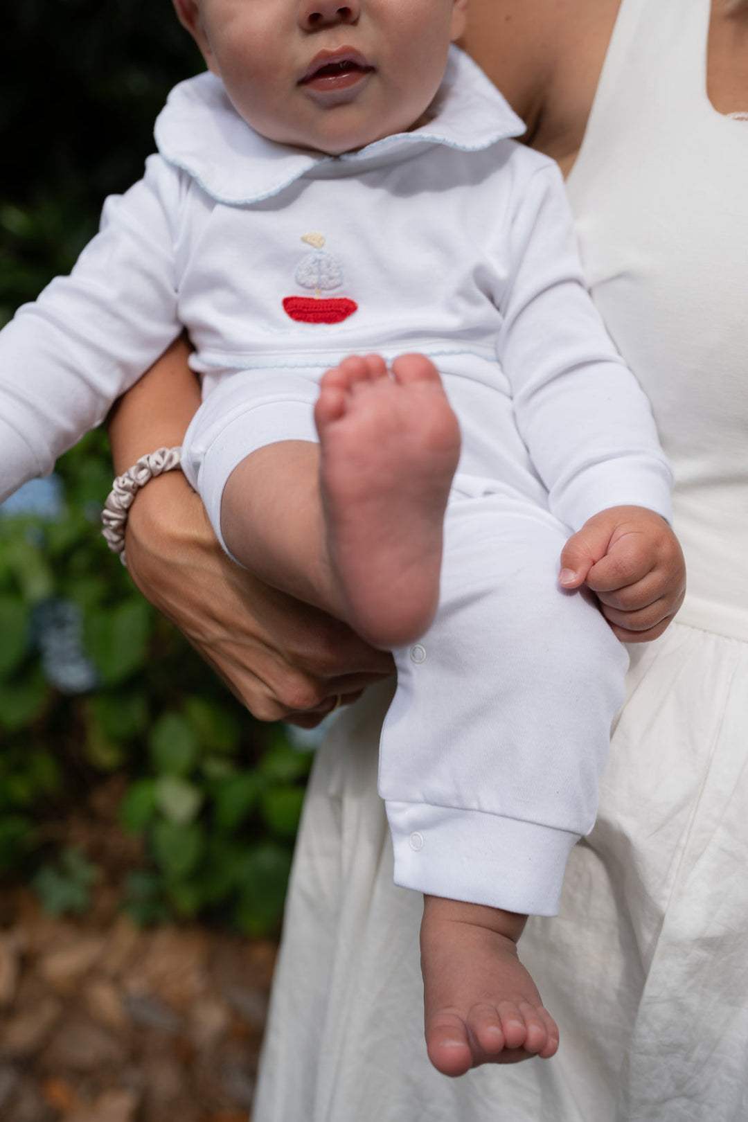 Sailboat Crochet Playsuit by Little English