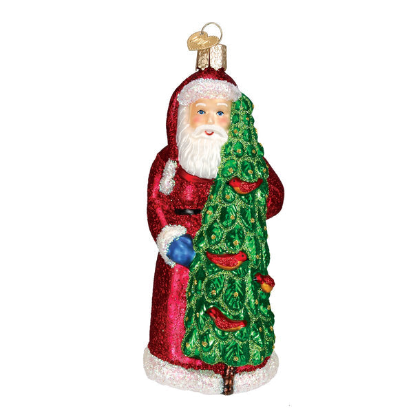 Santa With Calling Birds