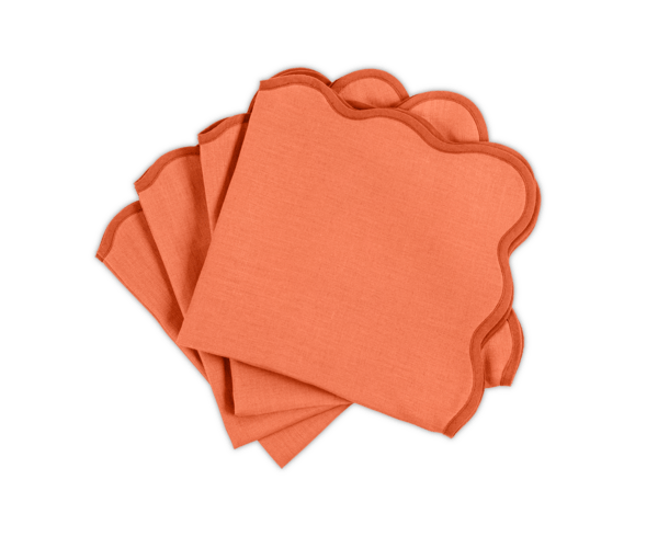 Scallop Edge 22 x 22 Napkins (set of 4)